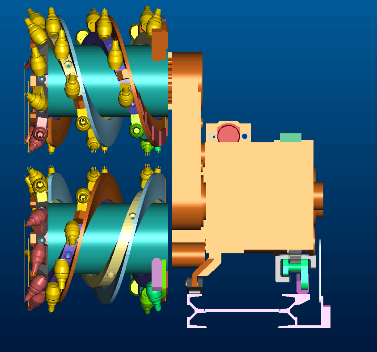 3d-design-dual-drum-shearer-underground-longwall-mining-cutting-machine-helius-tech joy