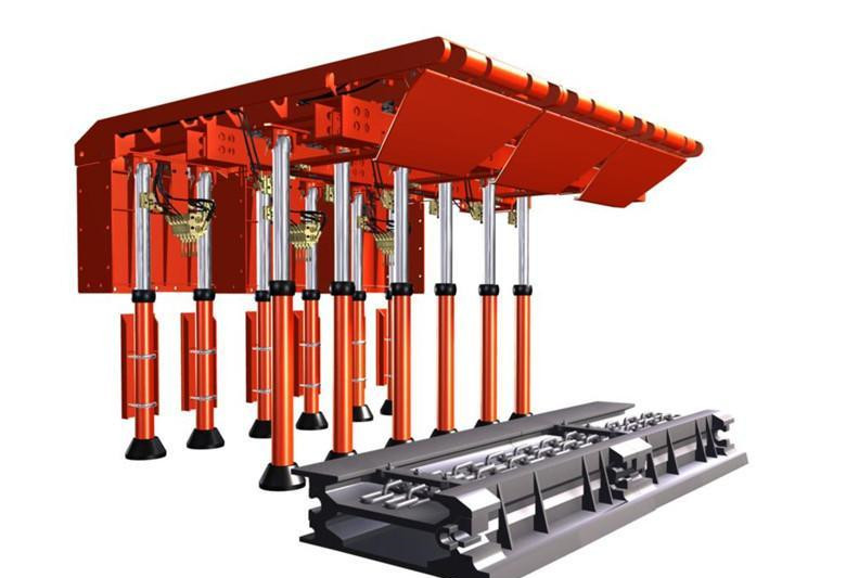 cantilever roof support structure longwall coal mining mechanization underground mining helius serena